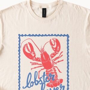 Lobster Lover Graphic Tee Vintage Nautical Style